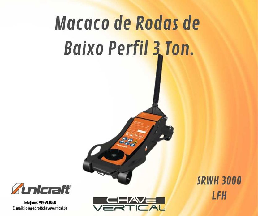 Macaco de Rodas Baixo Perfil SRWH 3000 LFH UNICRAFT   JR19