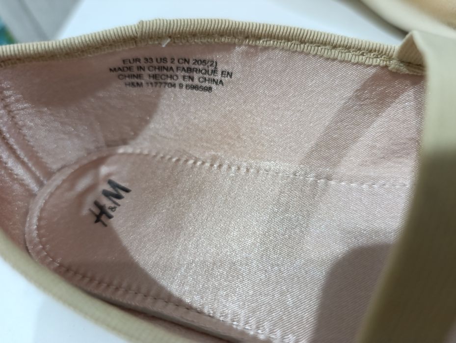 Baleriny złote buty hm 33