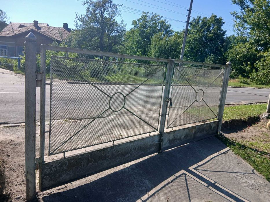 Ворота металеві для паркана 3.5 м довжина