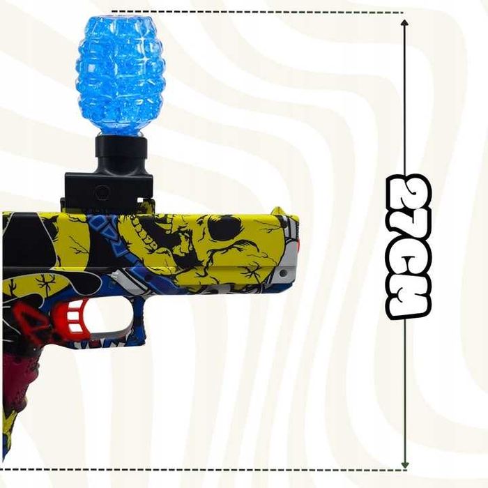 PISTOLET COLT GLOCK KULKI Żelowe Wodne Automat Elektryk Okulary CS