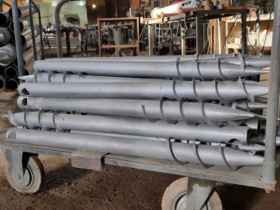 Палі для фундаменту гвинтові сваї геошуруп винтовые сваи для фундамент