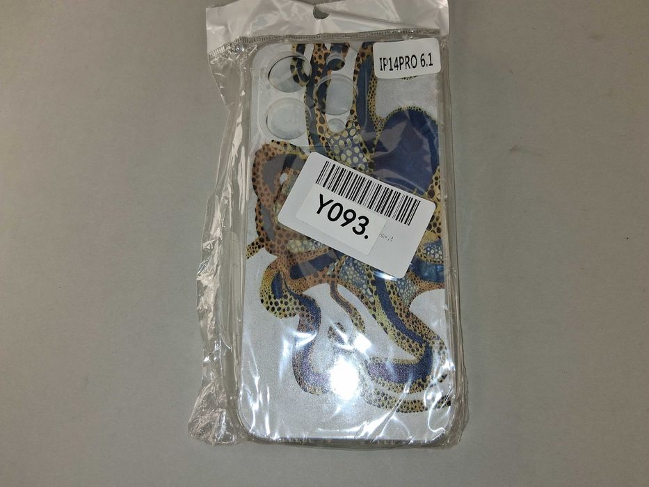 Y093 Etui do iPhone 14 Pro 6.1 Błyszczące Wzór Ośmiornica Nowe