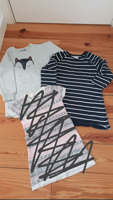 Lote 10 peças menina 3-4 anos