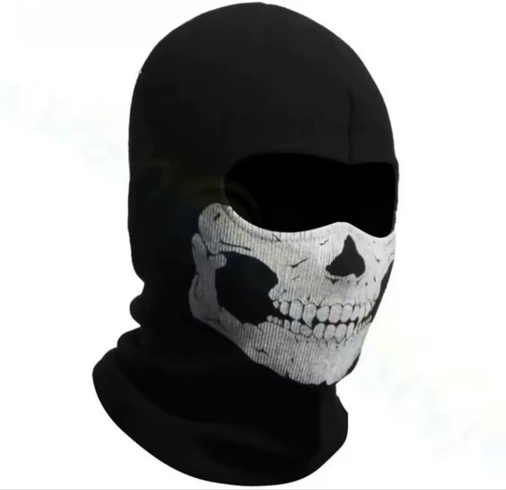 Балаклава . Балаклава з черепом . Балаклава з малюнком чорна