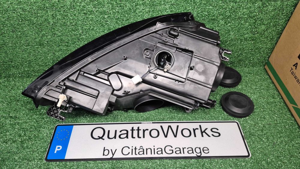 Otica Farol Esquerdo Bi-Xenon LED Audi A3 8P 8PA 8P7 2008 a 2013 Ref. 446-1129LMLEHM2 NOVO DEPO