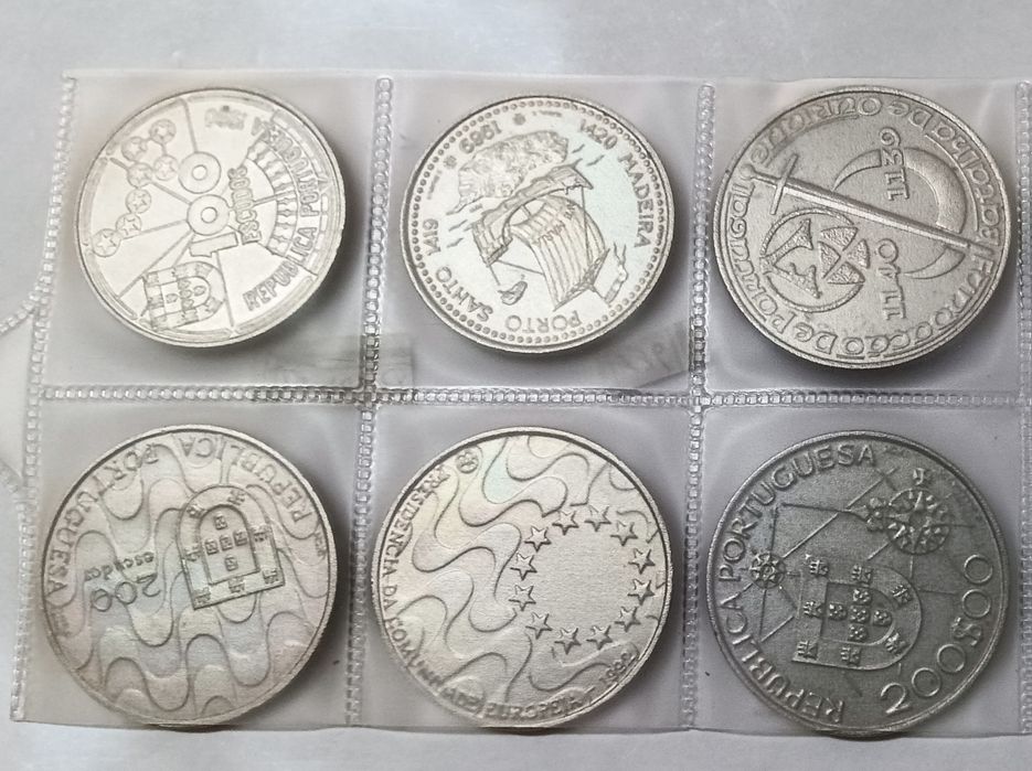 Moedas comemorativas  100escudos