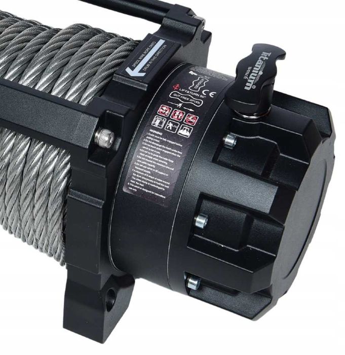 Wyciągarka  JEEP OFF ROAD   Titanium  17000 LbS 12/24V LAWETA 4 X4