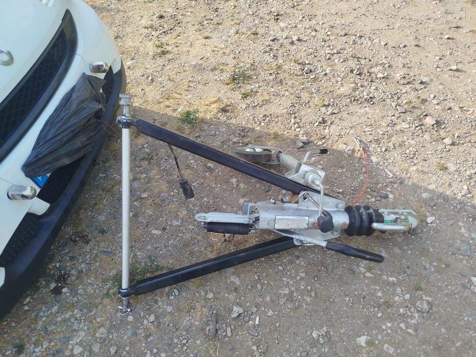 Smart com lança para reboque autocaravana