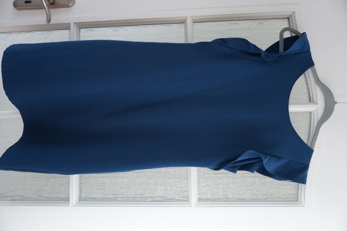 Sukienka 38 / M turkus/ morski Sukienka z rękawkami typu "motylek"