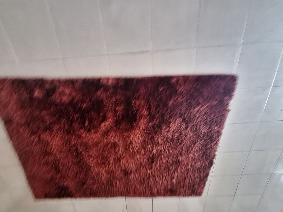 Carpete de pelo Vermelha