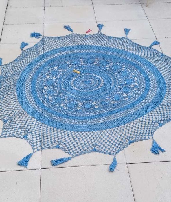 Toalhas de renda e colchas