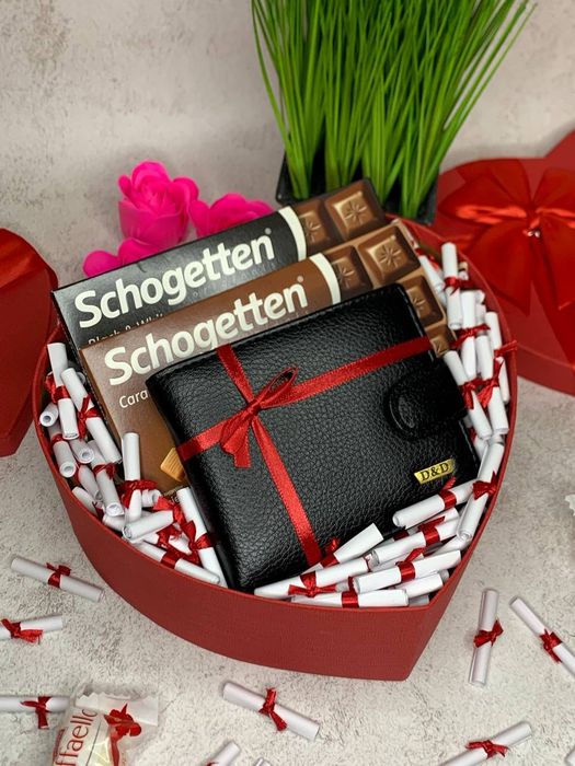 Чоловічий подарунковий набір Валентинка , готовий подарунок коханому