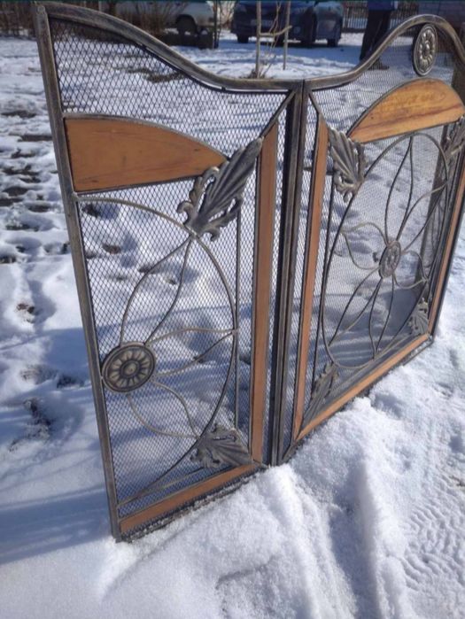 Решётка каминная экран кованый