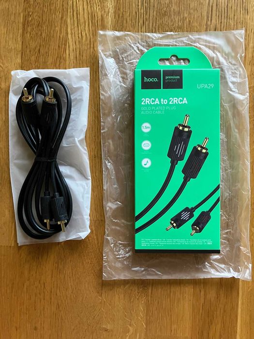 Кабель Aux Hoco UPA29 2 x RCA to 2 x RCA 1.5м чорний