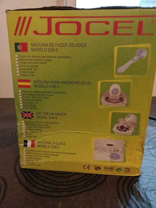 Máquina de Fazer Gelados Jocel  (Na Caixa)