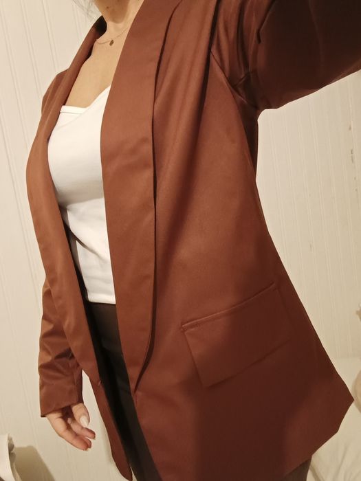 Blazer castanho chocolate M