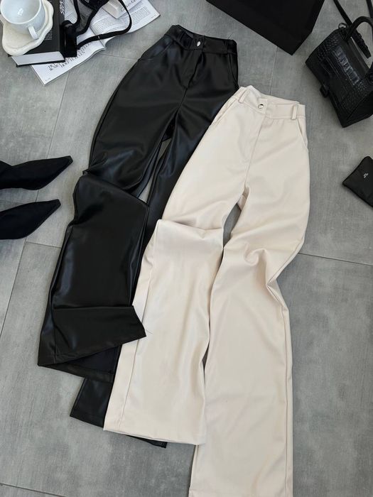 Жіночі шкіряні штани якісні на замші ( з легким утепленням )