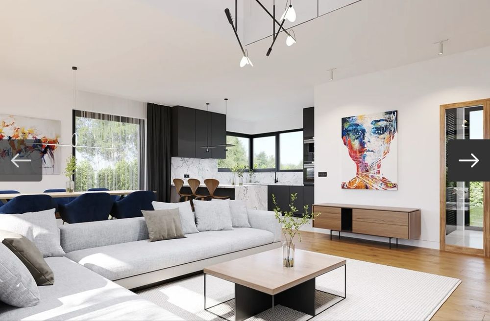 Nowoczesny dom w Kaliszkach k. Czosnowa | 135 m² + garaż 33 m² | 4 sypialnie | wysoki standard
