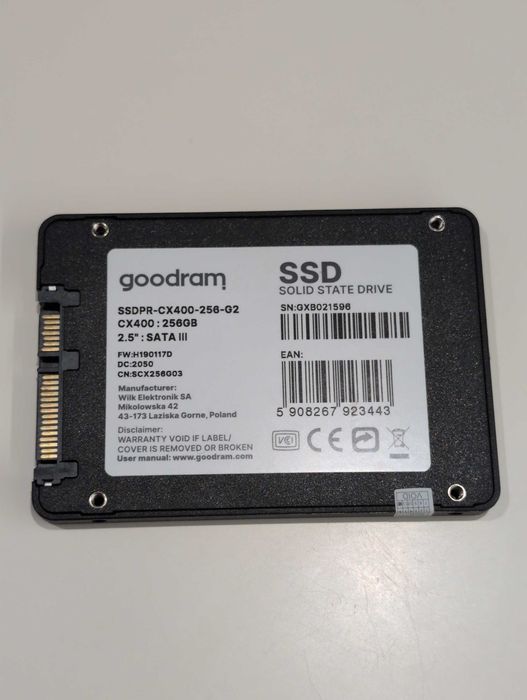 SSD Goodram 256GB CX400 SATA III 2,5 - SSDPR-CX400-256-G2