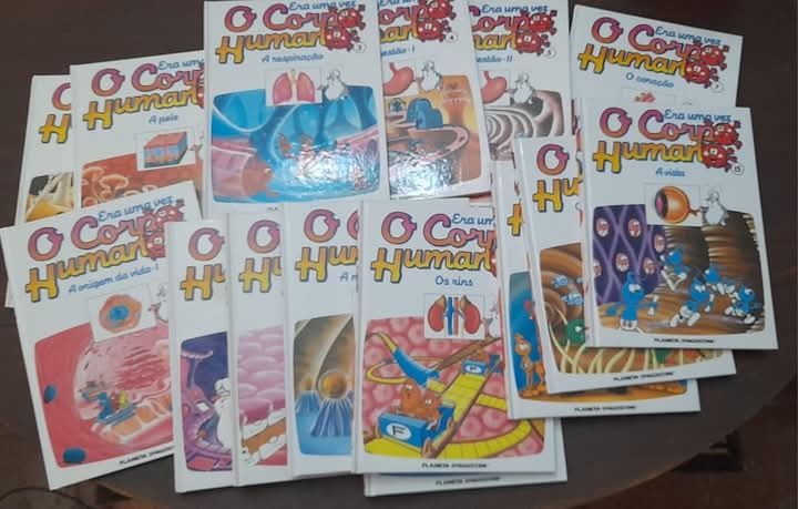 Enciclopédia Juvenil "Era uma vez...O Corpo Humano"  Livros e DVDs