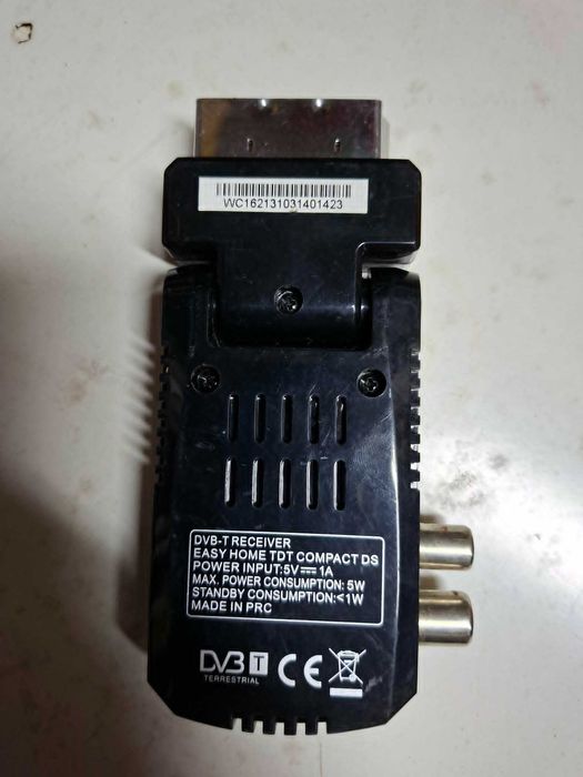 Mini Descodificador Digital Terrestre Dvb-T2 Hevc Scart Hdmi