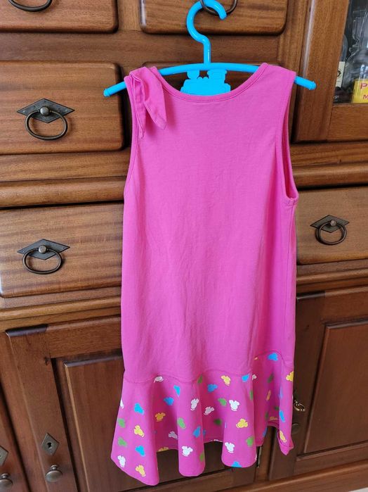 Vestido de criança, p/ o Verão, de algodão, tam 10 anos, marca Disney