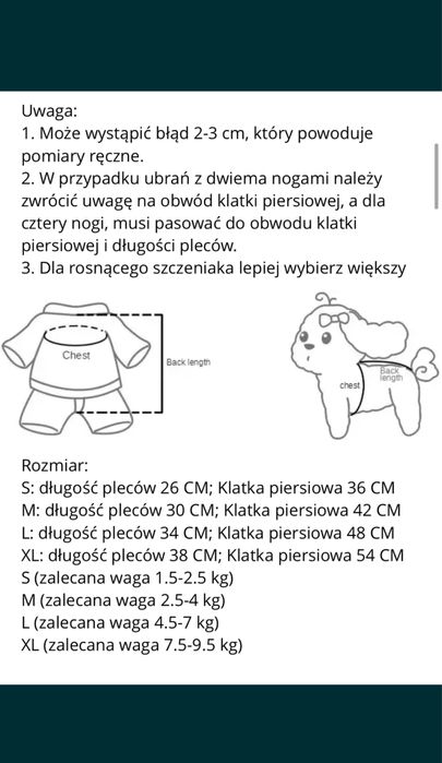 Nowa bluza ubranko dla psa kota XL