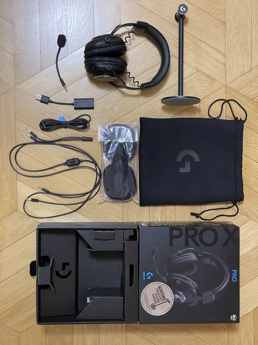 Навушники Logitech G PRO X Gaming Headset Black + Підставка