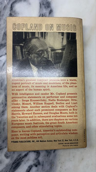 Copland on music By Aaron copland