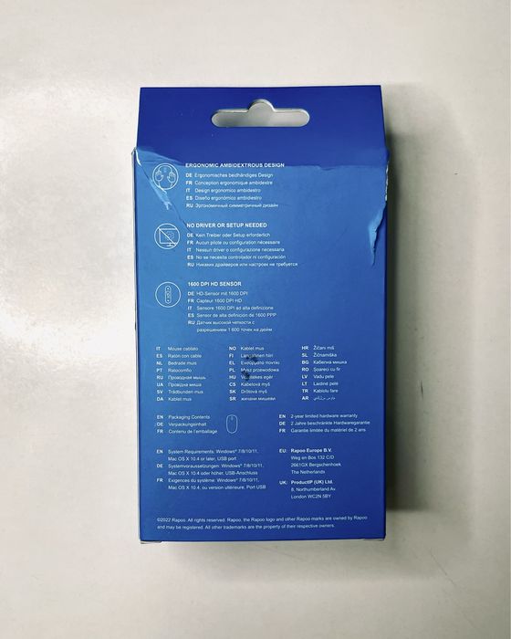 Мишки компʼютерні Rapoo N100 та Logitech B100