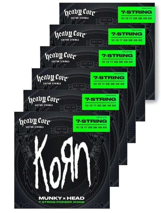 Струни для електрогітари DUNLOP KRHCN1065-7 Korn Heavy Core 10-65