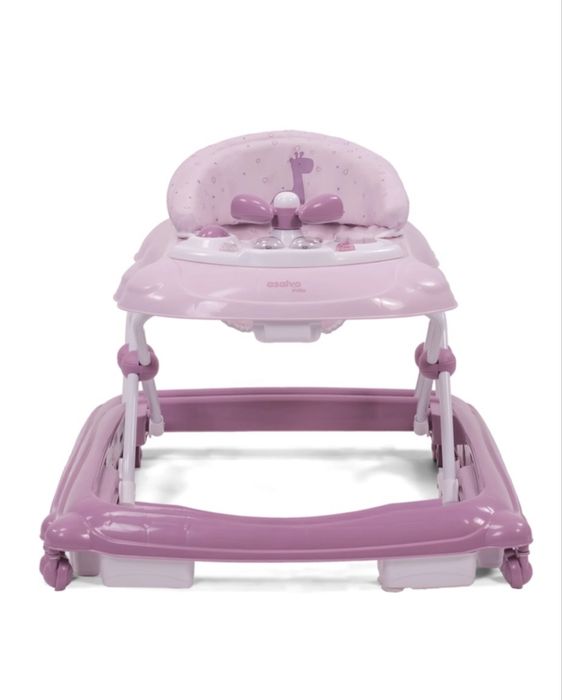 Andador/Aranha Asalvo Girafa Rosa – Como Novo + Caixa Original