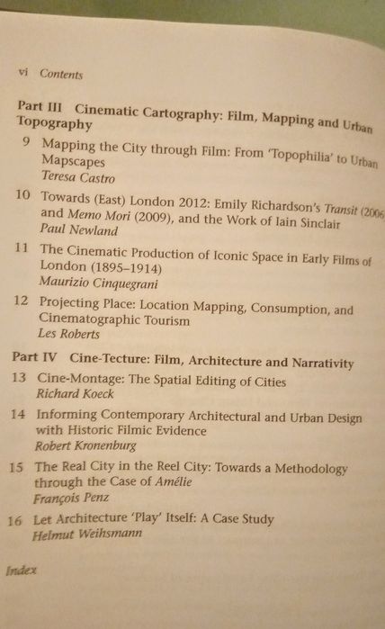 Urban projections, City and the moving image