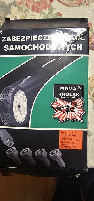 Zabezpieczające śruby do kół Volvo