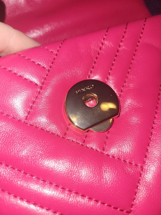 Torebka Pinko Lovelink Mini Puff Woven Effect