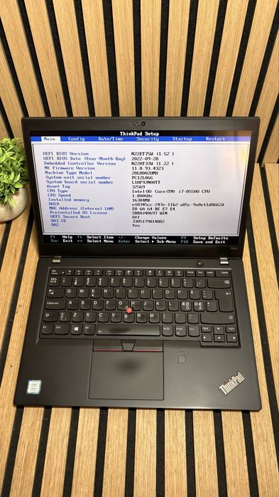 Продам Ноутбук Lenovo ThinkPad T480s Intel Core i7-8550U 4 ядра / 8 потоків