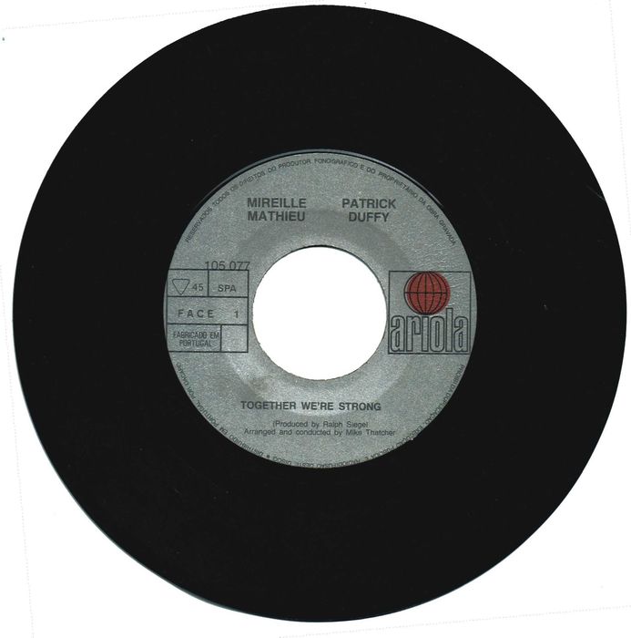 Mireille Mathieu, Patrick Duffy - 7" made in Germany -  1983  Ariola
