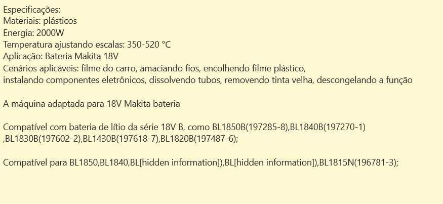 D61-Pistola máquina ar quente calor multifunções plásticos