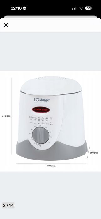 Sprzedam Frytkownice Bomann