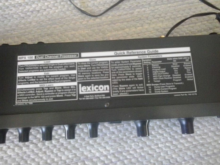 Lexicon MPX 100 - Dual Channel Processor - Effects64751984340353122
