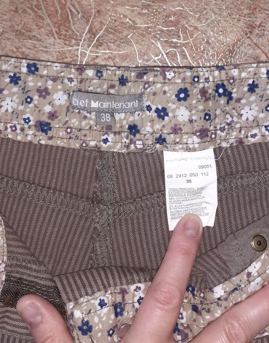 Брюки джинсовая ткань