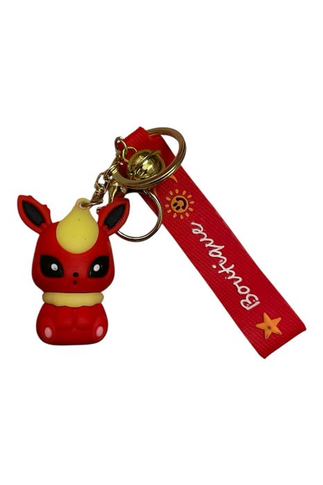 brelok do kluczy czerwony pokemon