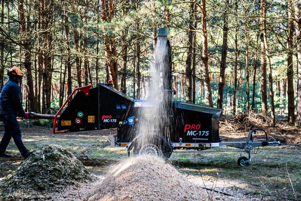 Rębak do drewna spalinowy Polski  Firmowy REMET MC 175 spalinowy  Nowość  mobilny Promocja homologacja łuparka, dla Gminy, Urzędu  dotacja