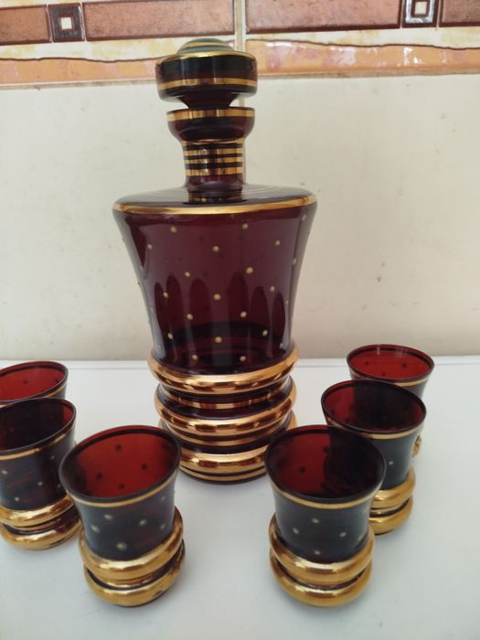 Графин с рюмками Богемия