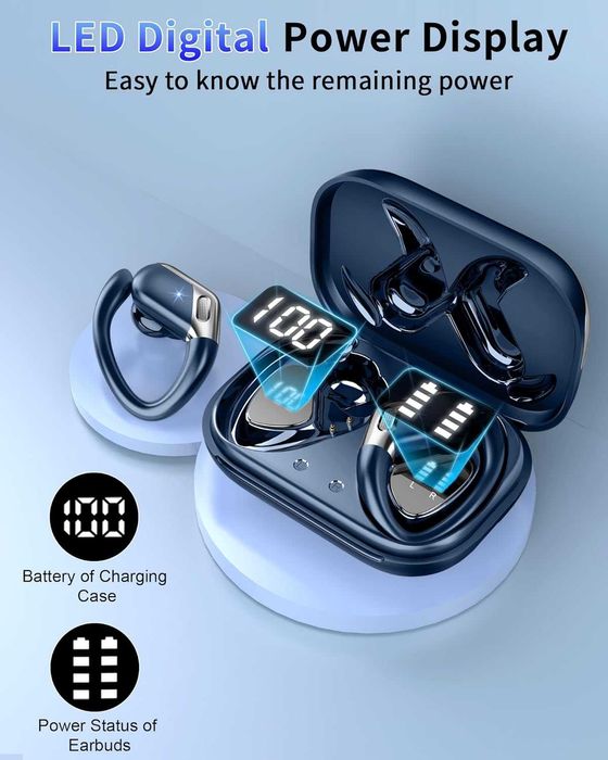 CHALVH B01 bezprzewodowe Słuchawki Bluetooth 5.4 mikrofon IP7 50h