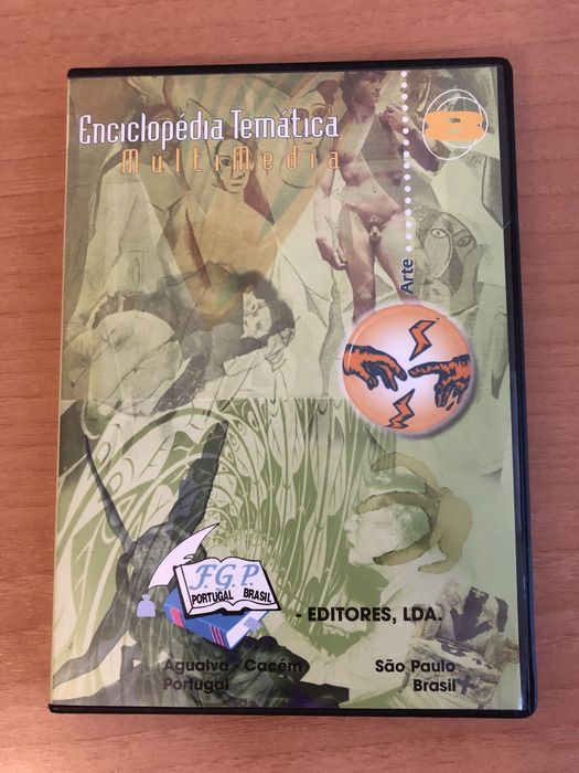 CD de arte-da enciclopédia temática multimedia