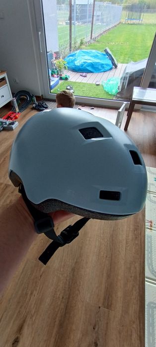 Kask dziecięcy Decathlon B100 niebieski xs