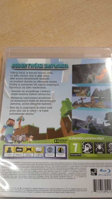 PS3 MINECRAFT  polska wersja stan idealny z gwarancją