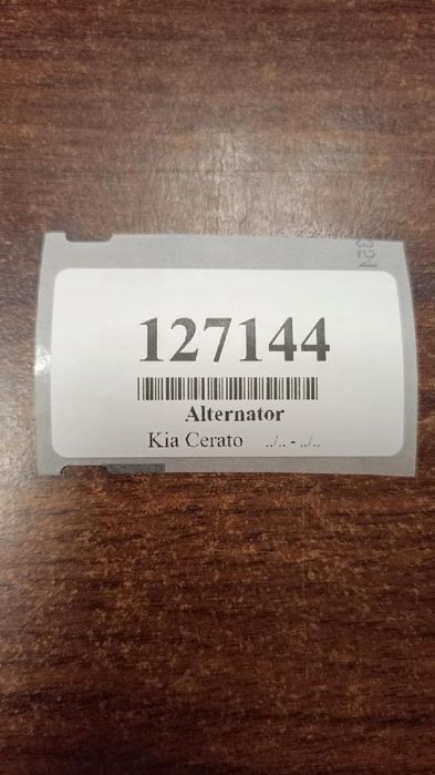 kia cerato 1.6 alternator a0002655023