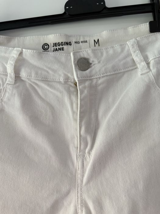Spodnie biale damskie S/M skinny jeans super stan